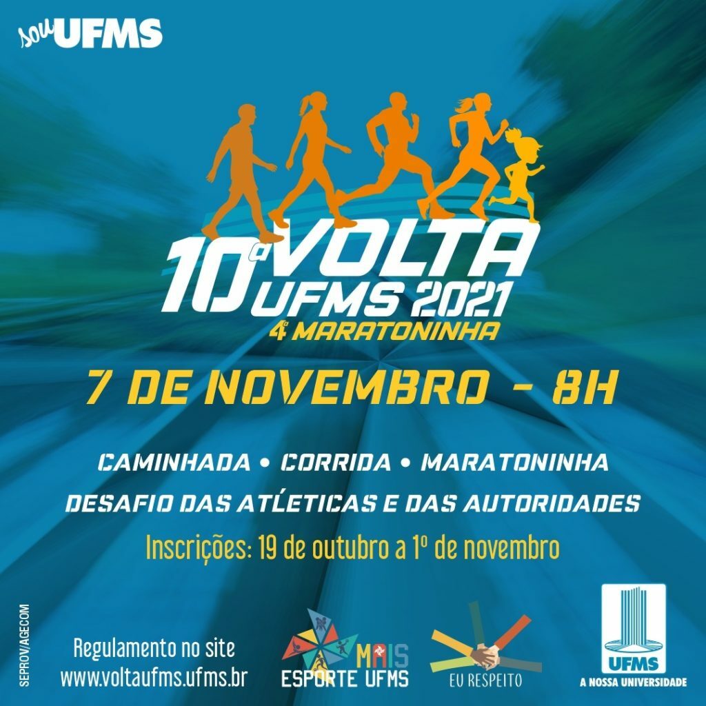 Inscrições abertas para 10ª Volta UFMS que será em novembro