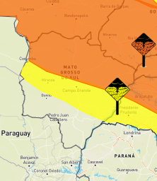 Inmet: 27 cidades com alerta de tempestade e 20 com incidência de chuvas intensas em MS