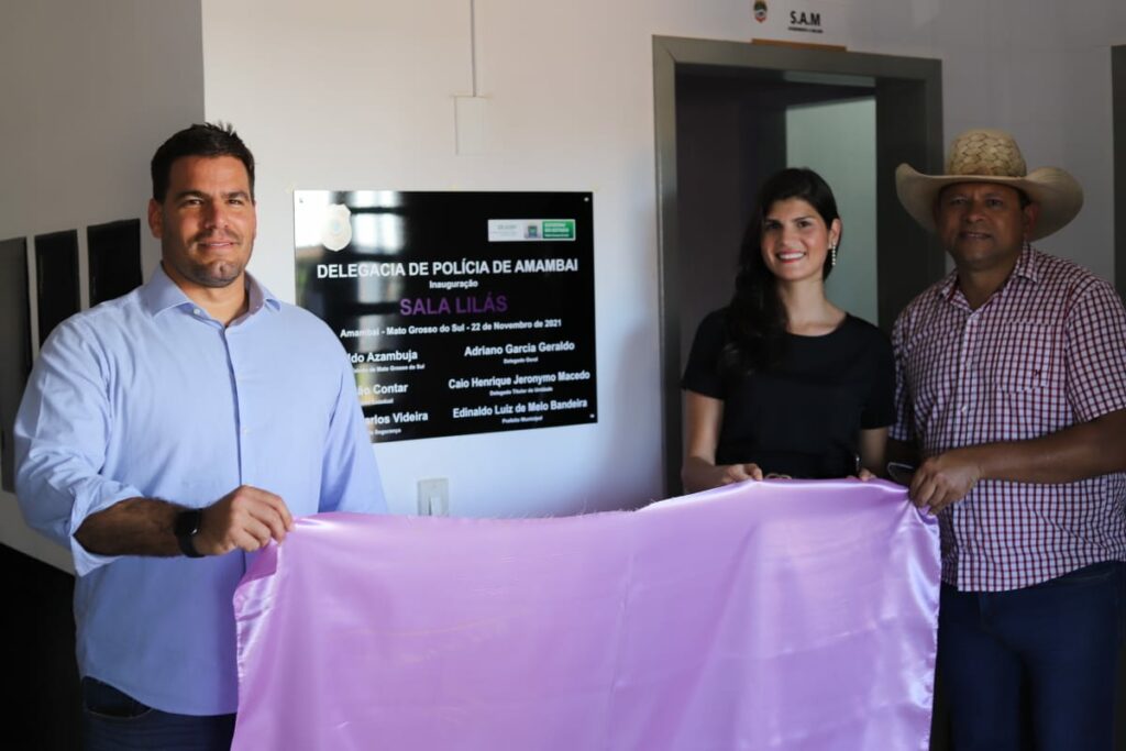Capitão Contar participa de inauguração de Salas Lilás de Caarapó e Amambai