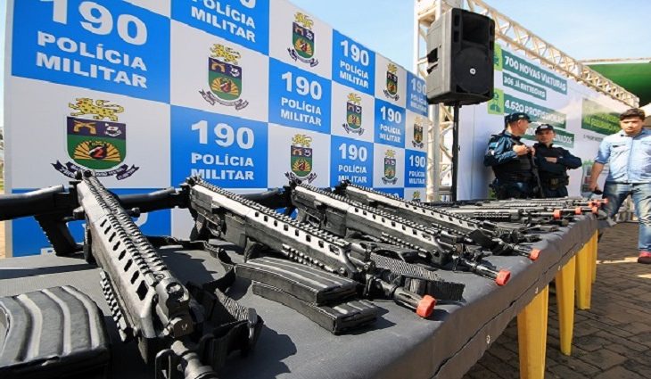 Estado avalia comprar 5,5 mil novas armas para as polícias do ms até 2022