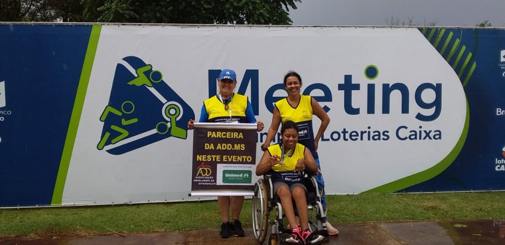 Associação paradesportiva de CG conquista 14 medalhas em Meeting Loterias no Paraná