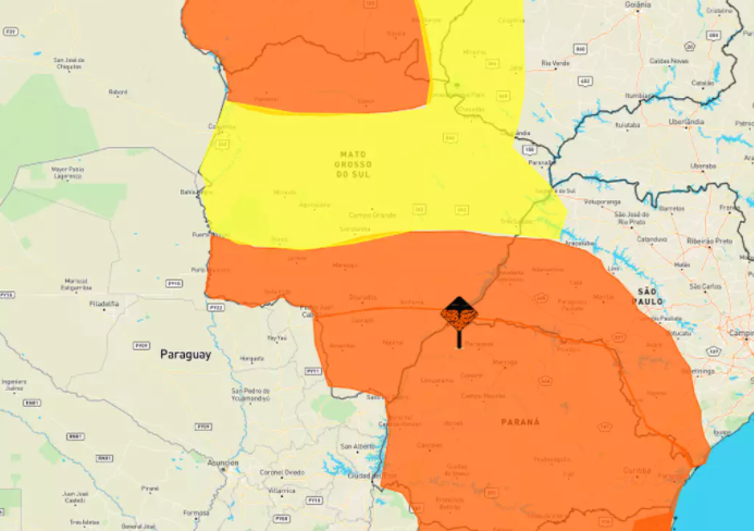 Mato Grosso do Sul tem novos alertas de tempestade esta semana Mato Grosso do Sul tem novos alertas de tempestade esta semana