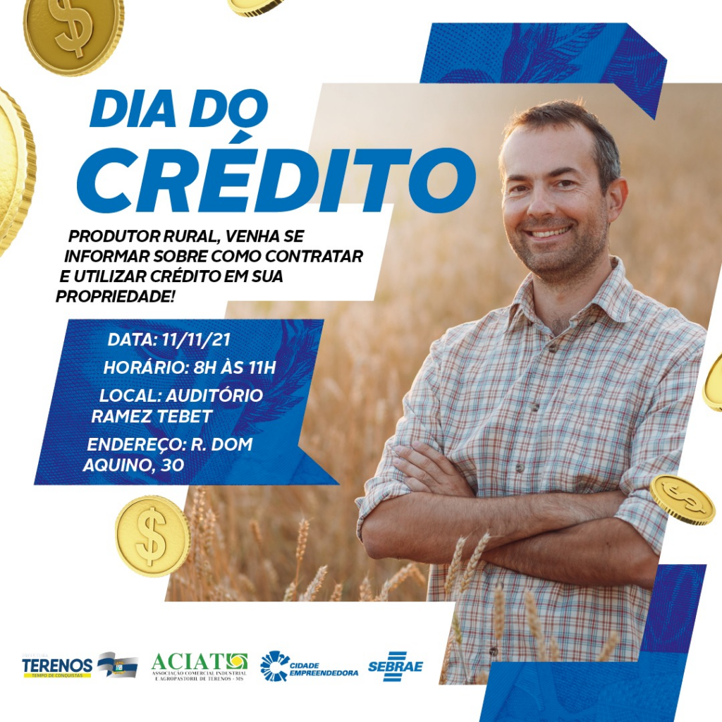 Sebrae promove Dia do Crédito para empresários e produtores rurais de Terenos