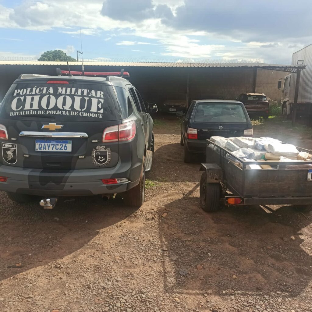 Choque apreende quase meia tonelada de maconha em casa usada como entreposto