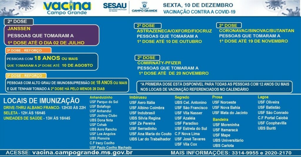 Vacinação covid-19 começa a tarde nesta sexta-feira Vacinação covid-19 começa a tarde nesta sexta-feira