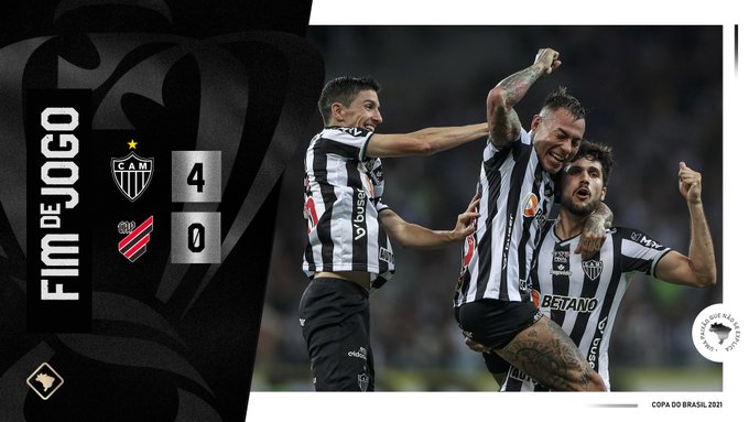 Atlético-MG goleia e também deve levar a taça da Copa do Brasil