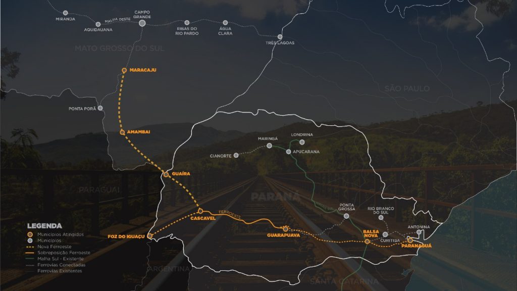 De grãos a celulose, retorno de ferrovia deve movimentar cadeias produtivas de MS De grãos a celulose, retorno de ferrovia deve movimentar cadeias produtivas de MS
