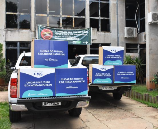 Águas em parceria com a SES entrega 30 mil máscaras para CG e municípios do interior Águas em parceria com a SES entrega 30 mil máscaras para CG e municípios do interior