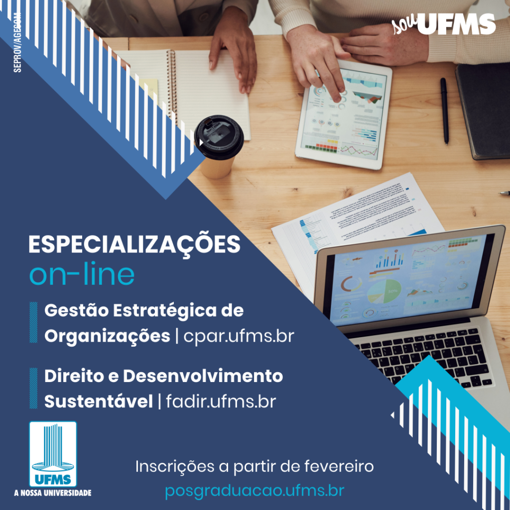 Inscrições para especializações UFMS on-line abrem em fevereiro Inscrições para especializações UFMS on-line abrem em fevereiro
