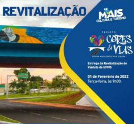 Mural em viaduto da UFMS com fauna regional será entregue na próxima terça-feira Mural em viaduto da UFMS com fauna regional será entregue na próxima terça-feira
