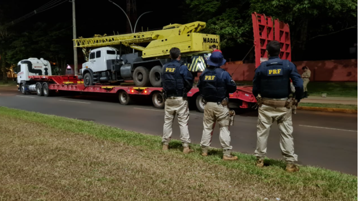 PRF encontra cocaína em guindaste na BR-463 entre Ponta Porã e Dourados