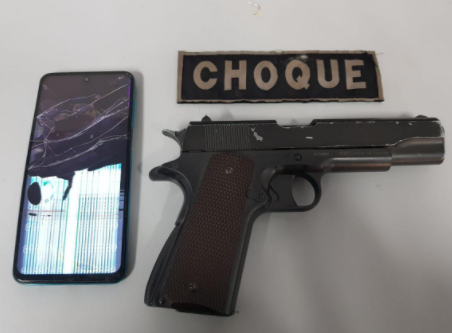 Após ameaçar mulher com simulacro, homem é preso pelo Batalhão de Choque