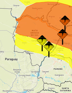 Inmet coloca 56 cidades de MS sob alerta para chuvas e ventos de até 100 km/h