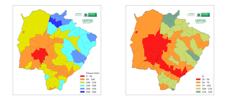 Janeiro registrou chuvas abaixo da média histórica em grande parte do Estado Janeiro registrou chuvas abaixo da média histórica em grande parte do Estado