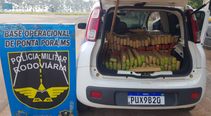 Três presos em MS com meia tonelada de maconha que seria levado para Minas Gerais