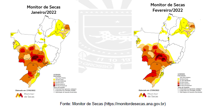 MS teve chuvas 75% abaixo da média histórica em fevereiro MS teve chuvas 75% abaixo da média histórica em fevereiro