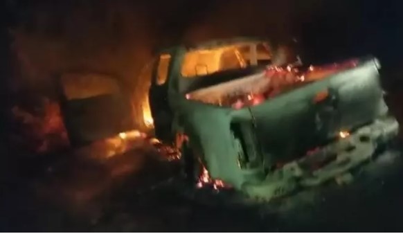 Casa de alto padrão é acatada a tiros de fuzil em Pedro Juan Caballero Casa de alto padrão é acatada a tiros de fuzil em Pedro Juan Caballero