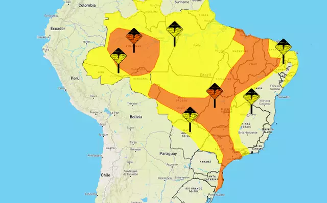 Mato Grosso do Sul tem 31 cidades com alerta de chuva forte nesta quarta Mato Grosso do Sul tem 31 cidades com alerta de chuva forte nesta quarta