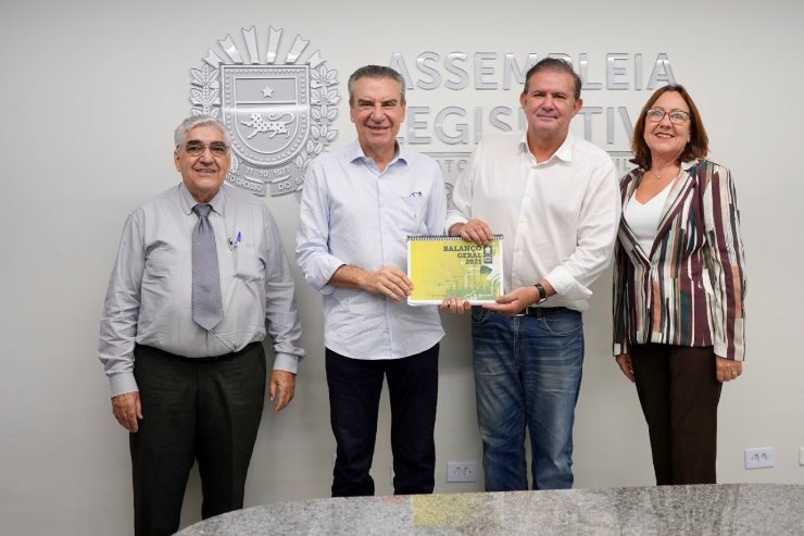Secretário entrega ao presidente da alems balanço geral do governo do estado