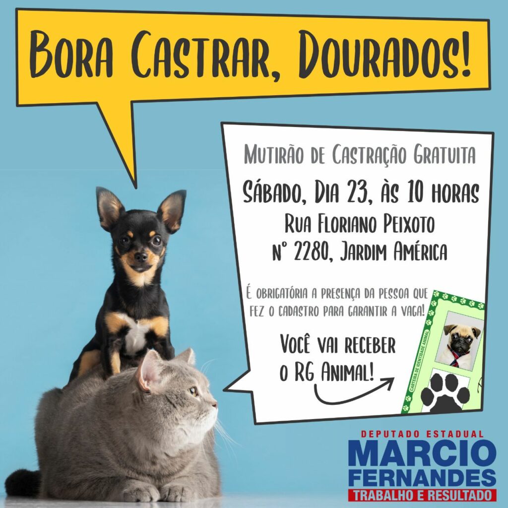 Marcio Fernandes realiza castrações em Caarapó, Dourados e Ponta Porã