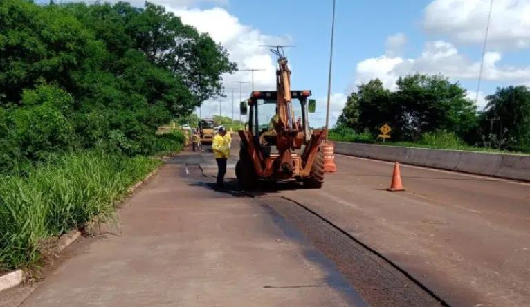 Após estragos pelas chuvas, trecho entre itaporã e dourados recebe nova pavimentação