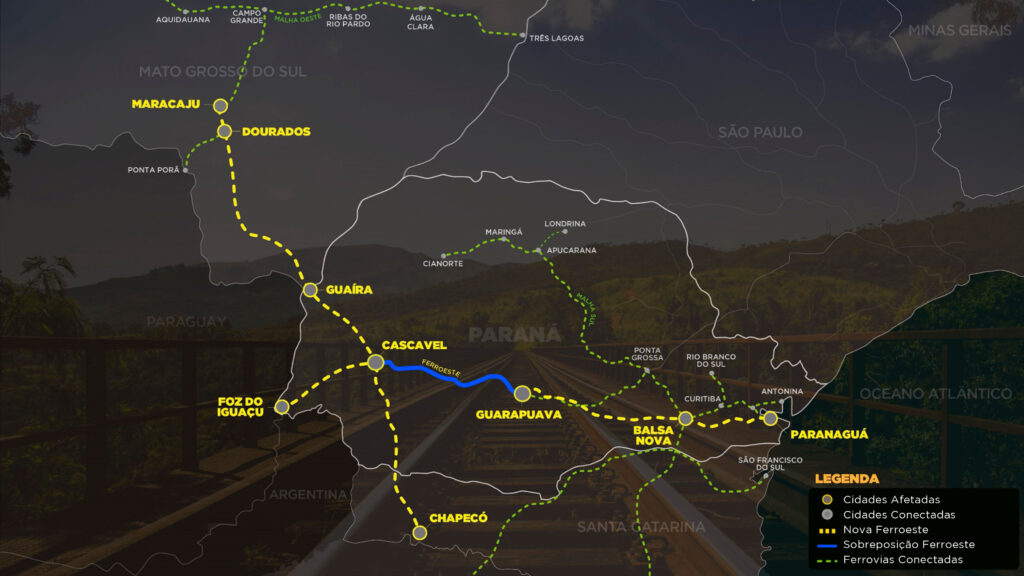 Conheça os detalhes do edital da Nova Ferroeste que vai ligar MS ao PR