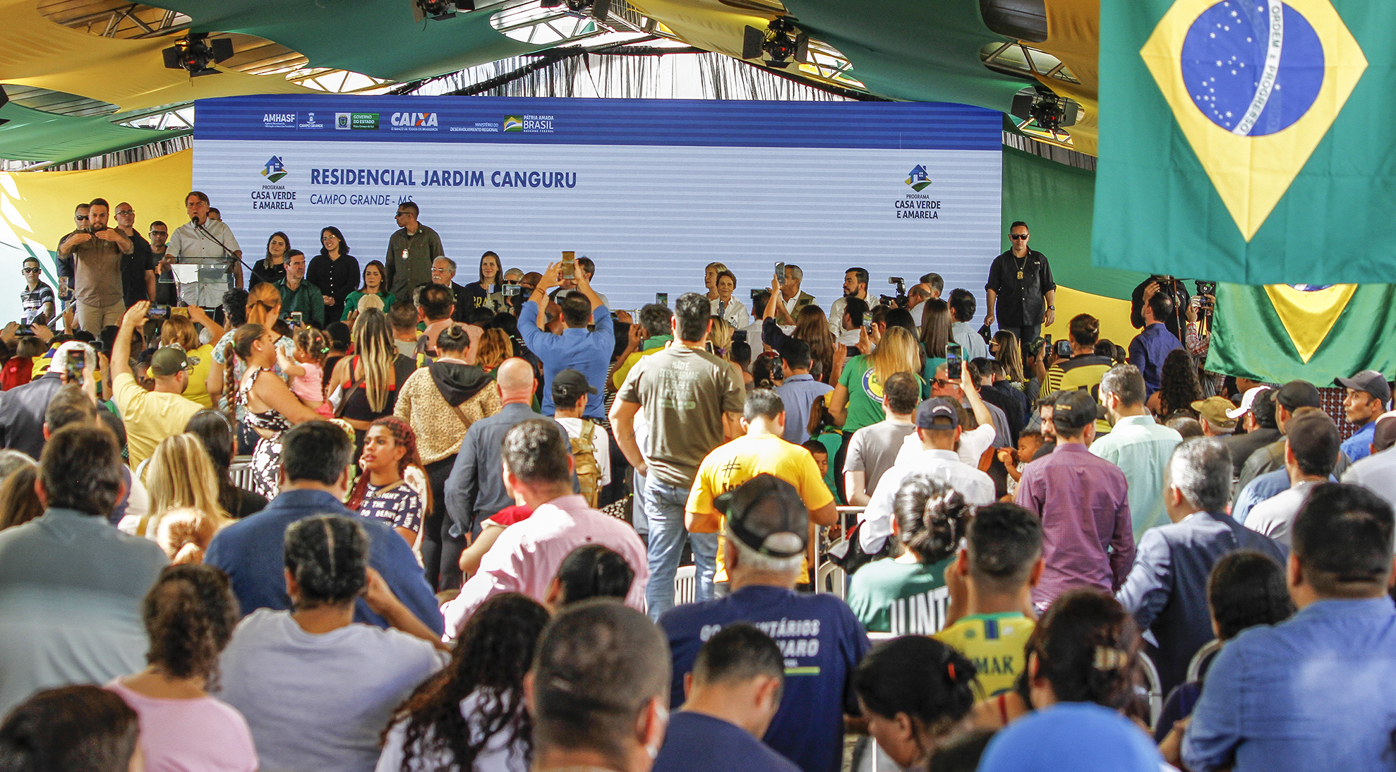 Visita do presidente Jair Bolsonaro em Campo Grande durou quatro horas; veja como foi!