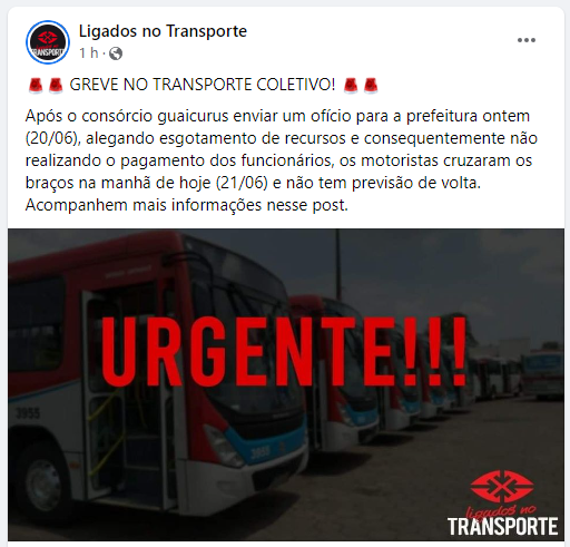 Campo Grande amanhece sem transporte público