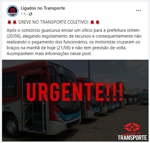 Campo Grande amanhece sem transporte público Campo Grande amanhece sem transporte público