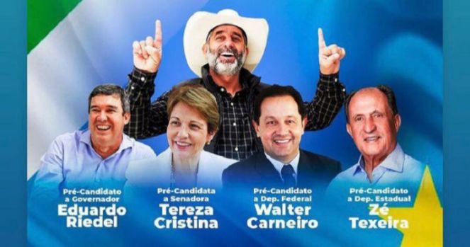 Prefeito irreverente lança 'Quarteto MS’ em apoio a quatro pré-candidatos, mas todos fora de seu partido Prefeito irreverente lança 'Quarteto MS’ em apoio a quatro pré-candidatos, mas todos fora de seu partido