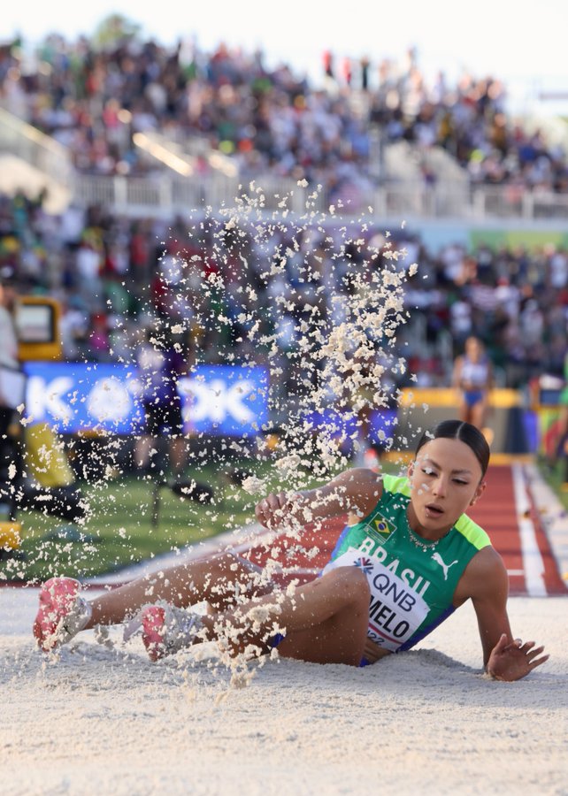 Letícia Oro fatura bronze no salto em distância no término do Mundial