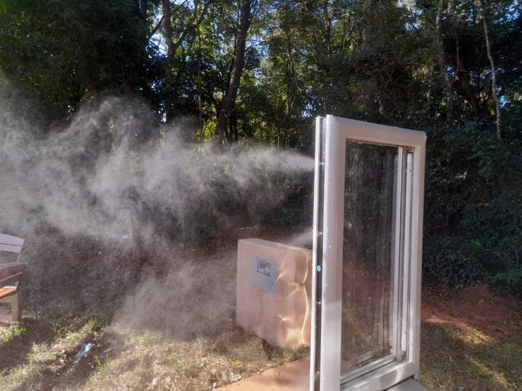 Totens refresque-se garantem bem-estar à pratica de exercícios no Parque dos Poderes Totens refresque-se garantem bem-estar à pratica de exercícios no Parque dos Poderes
