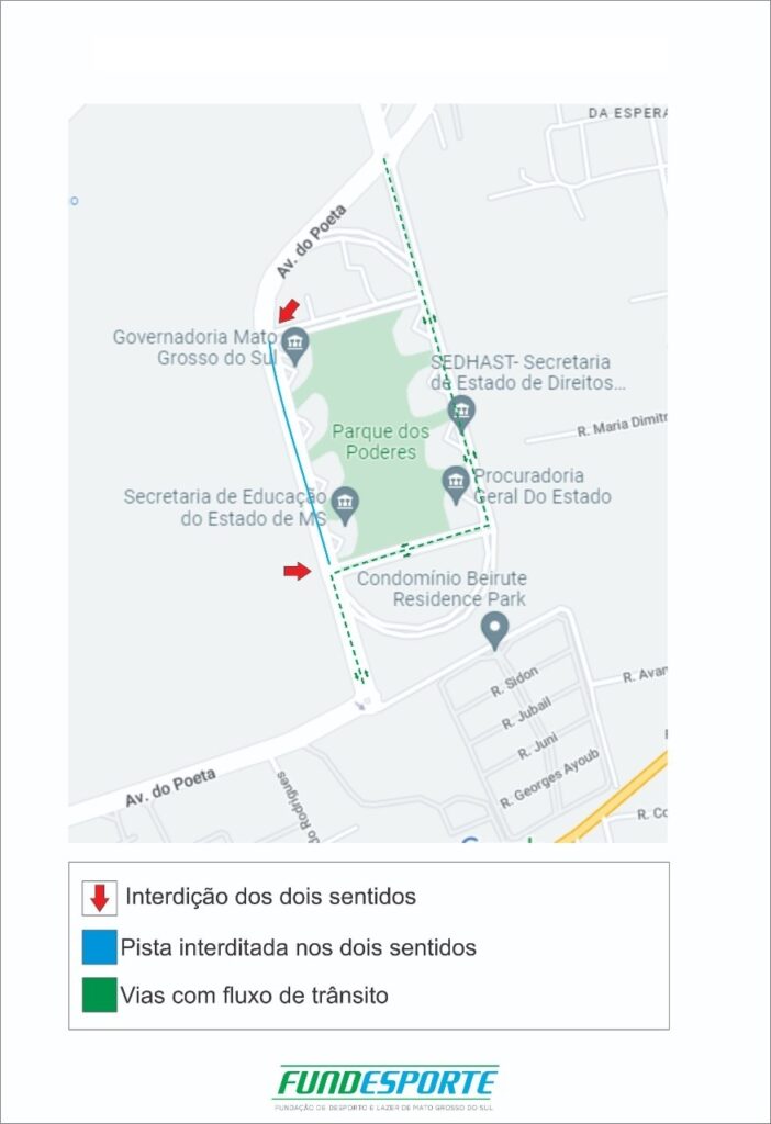 Avenida do Poeta será interditada hoje para inauguração do novo Parque dos Poderes Avenida do Poeta será interditada hoje para inauguração do novo Parque dos Poderes