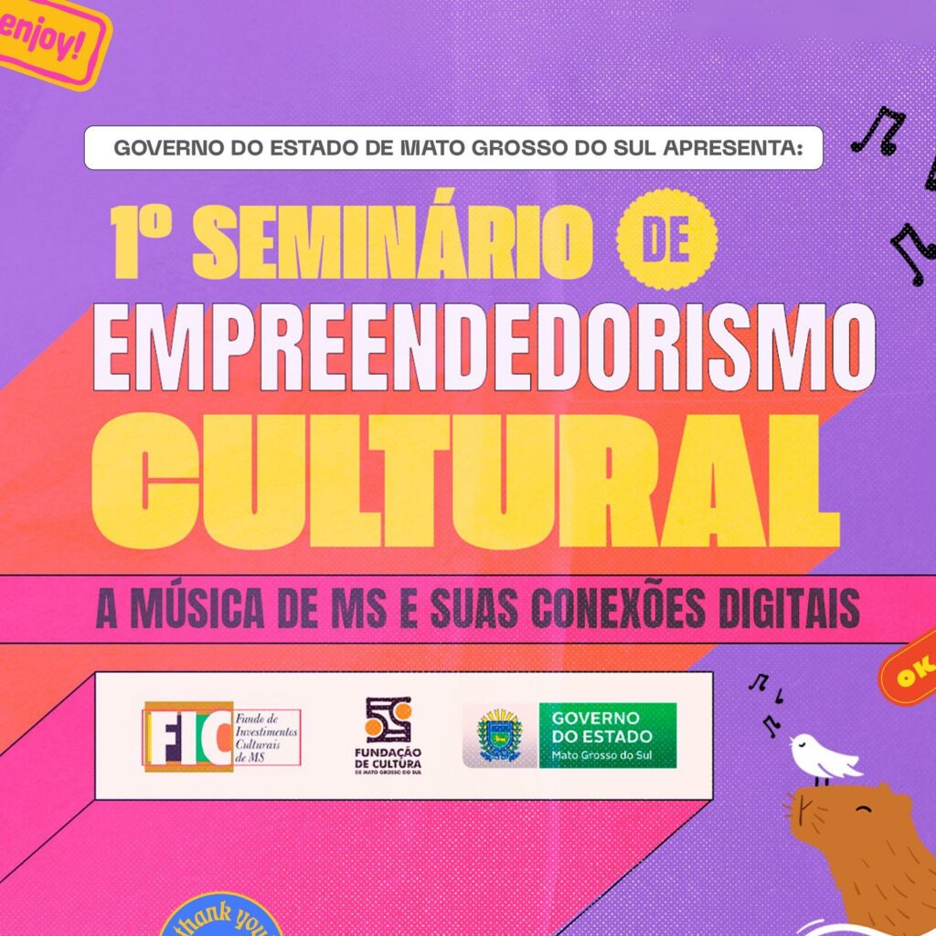 Dourados recebe amanhã seminário sobre a "Música de MS e suas conexões digitais" Dourados recebe amanhã seminário sobre a "Música de MS e suas conexões digitais"