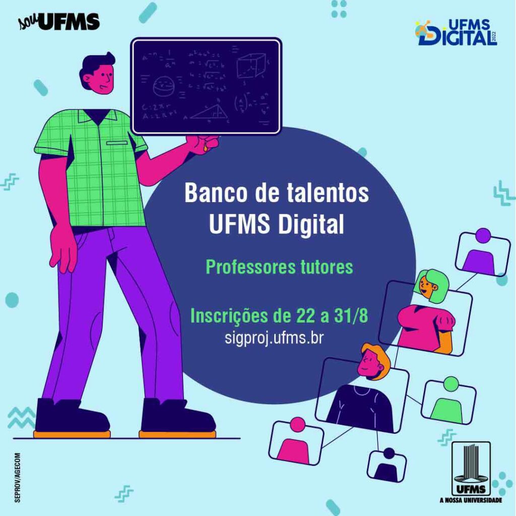 Banco de talentos UFMS Digital abre inscrição para professor tutor Banco de talentos UFMS Digital abre inscrição para professor tutor