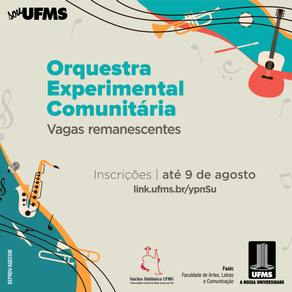 Orquestra Experimental Comunitária abre inscrições para vagas remanescentes
