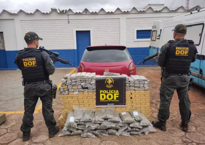 Em duas ações, DOF apreende mais 1,5 tonelada de droga em MS Em duas ações, DOF apreende mais 1,5 tonelada de droga em MS