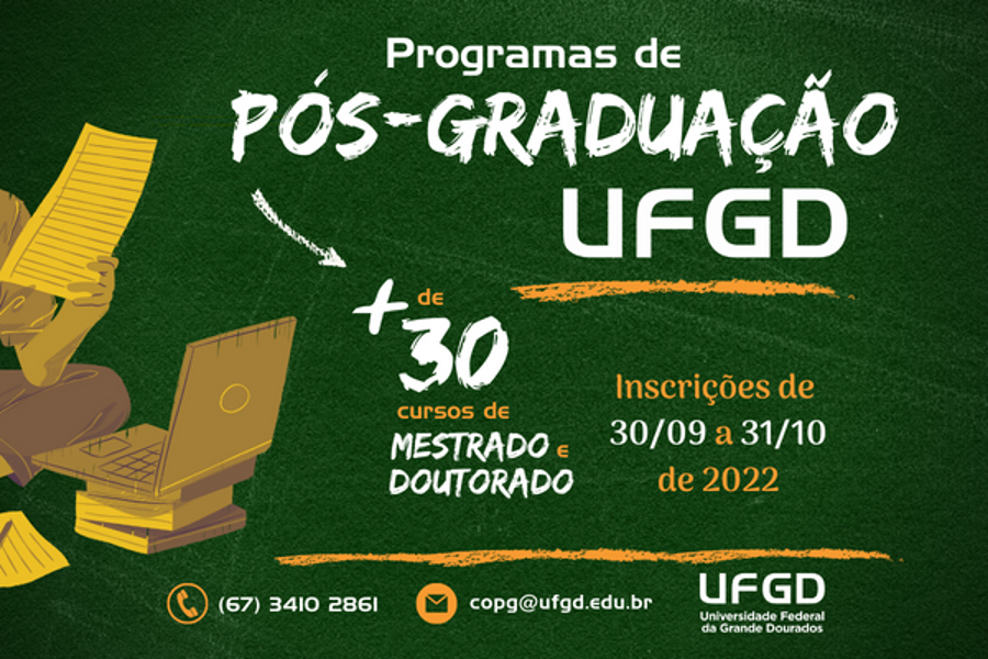 UFGD: programas lançam editais com mais de 460 vagas para mestrado e doutorado
