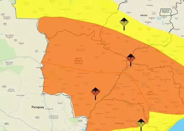 Capital e quase todo MS dorme e amanhece sob chuva com alerta para mais tempestade hoje Capital e quase todo MS dorme e amanhece sob chuva com alerta para mais tempestade hoje