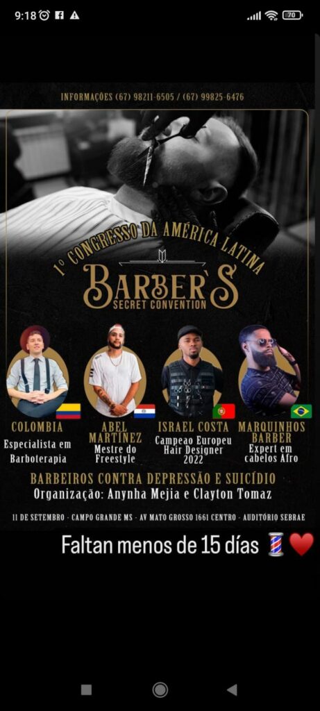 'Barber Secret Convention' acontecerá na Capital em 1º Congresso de barbeiros