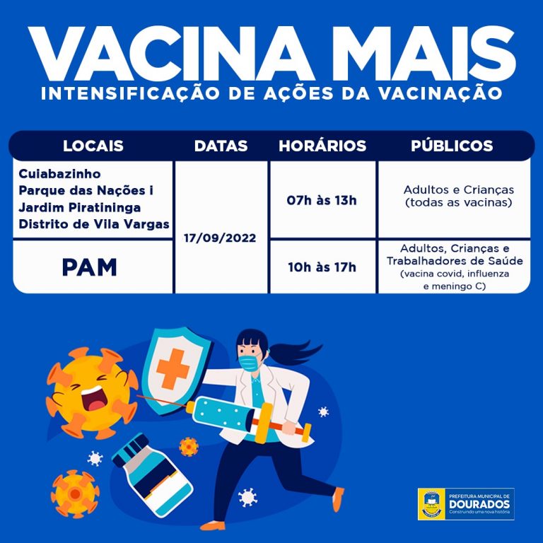 Prefeitura promove plantão de vacinação neste sábado Prefeitura promove plantão de vacinação neste sábado
