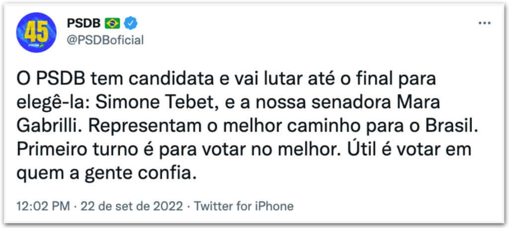 PSDB tem candidata própria, diz partido após nota de FHC PSDB tem candidata própria, diz partido após nota de FHC