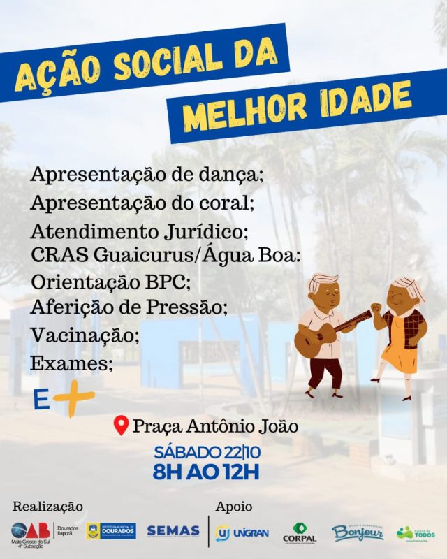 Prefeitura promove Ação Social da Melhor Idade na Praça Antônio João Prefeitura promove Ação Social da Melhor Idade na Praça Antônio João