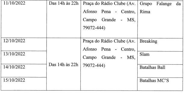 Confira a programação completa do Campão Cultural Confira a programação completa do Campão Cultural