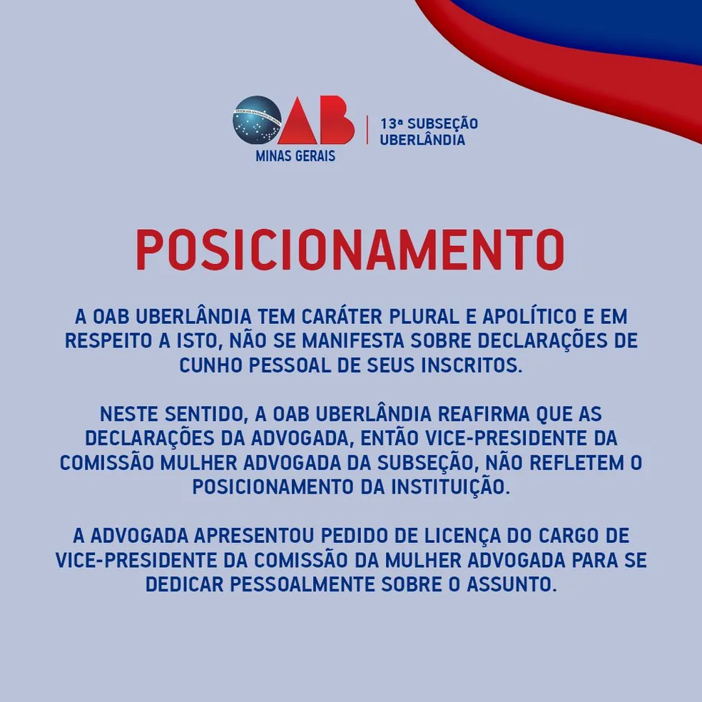 Advogada que fez declara&ccedil;&atilde;o de xenofobia contra nordestinos &eacute; exonerada  pela OAB