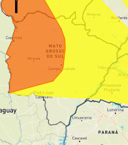 Inmet e Defesa Civil emitem alerta de baixa umidade para 62 cidades de MS Inmet e Defesa Civil emitem alerta de baixa umidade para 62 cidades de MS
