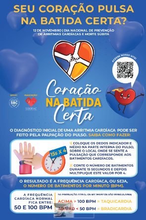 “Coração na batida certa” orienta sobre riscos de arritmias cardíacas em Campo Grande