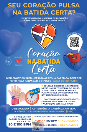 “Coração na batida certa” orienta sobre riscos de arritmias cardíacas em Campo Grande “Coração na batida certa” orienta sobre riscos de arritmias cardíacas em Campo Grande