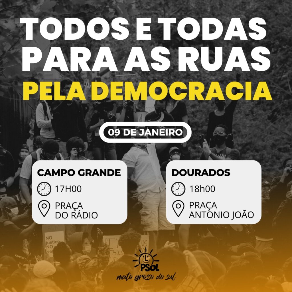 Repudiando terrorismo em Brasília Movimentos Sociais convocam 'Atos pela Democracia' para hoje Repudiando terrorismo em Brasília Movimentos Sociais convocam 'Atos pela Democracia' para hoje