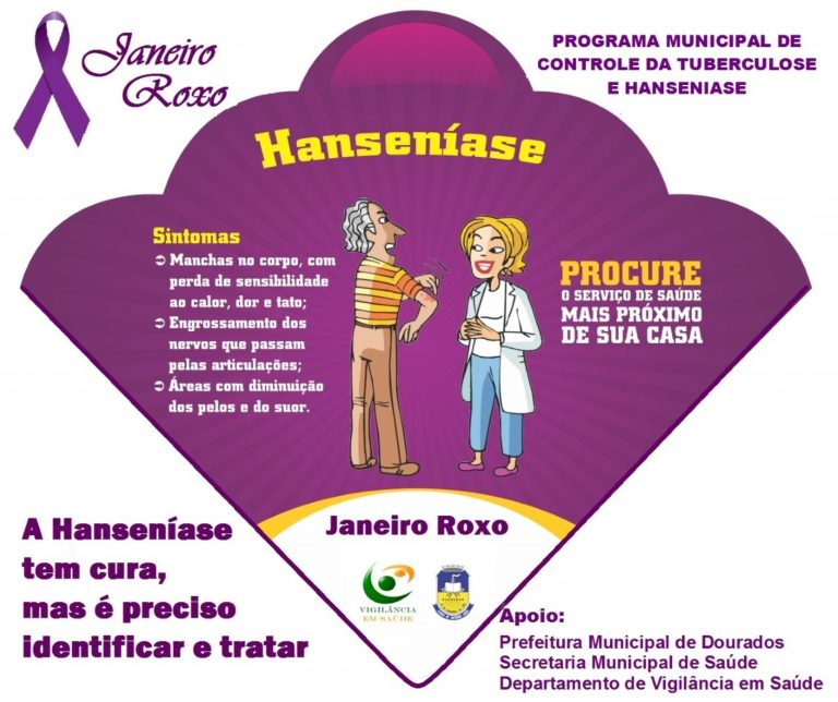 Campanha Janeiro Roxo conscientiza sobre a hanseníase em Dourados